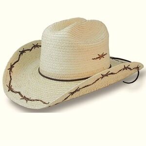 Sun Body Cattleman Barbed Wire Hand Crafted Hat